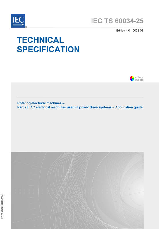 Cover IEC TS 60034-25:2022